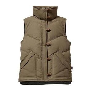 Patagonia Women’s Toggle Down Puffer Vest in Fatigue Green / Olive